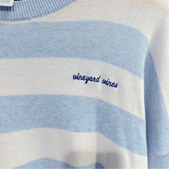 Vineyard Vines Blue & White Striped Pullover Sweater size L - Picture 12 of 13